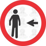 Pedestre ande pela esquerda 